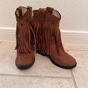 Old West Fringe Kids Boots